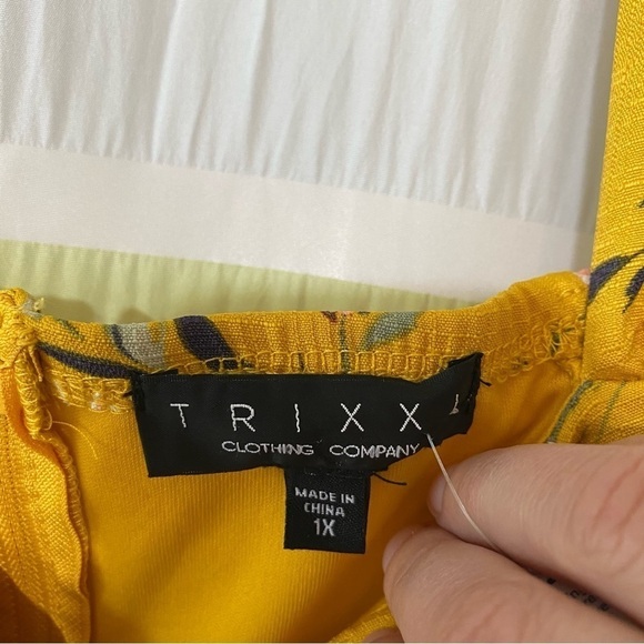 NWT Trixxi Vintage Style Floral Dress Sweetheart Neckline Sz 1X - Picture 2 of 12